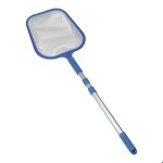 puisette de surface pour piscine avec perche extensible - 81025 - bleu - 1355x28cm