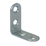 Equerre chaise têtes rondes 15x2 l. 30mm zingué blanc Equerre chaise têtes rondes 15x2 l. 30mm zingué blanc