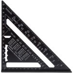 querre charpentier rgle triangle en alliage daluminium avec rapporteur outil de mesure noir