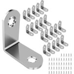 �querre de fixation en m�tal inox - mich - lot de 20 - 30x30 mm - acier inoxydable - angle 90 degr�s