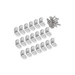 �querre de fixation - xvx - lot de 20 - acier inoxydable - fixation 90� - m�tallique