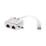 Doubleur de connexion cat. 5e blind - equip - rj - 45 mle vers 2 femelles rj45 - 15 cm