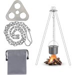�quipement de gril de tr�pied de feu de camp planche de gril de tr�pied de camping accessoires de mat�riel ...