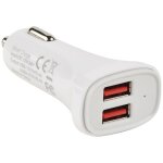 Erard - chargeur 2 usb 5v / 4. 8a sur allume cigare 12v blanc