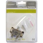 Erard connect - répartiteur tv / satellite intérieur 1 x 2 prise sat. Erard connect - répartiteur tv / satellite intérieur 1 x 2 prise sat.
