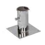 Plaque de base acier - erard - fixation zinc erard 800842 erra - pour mâts Ø50 - 12. 5cm - bleu Plaque de base acier - erard - fixation zinc erard 800842 erra - pour mâts Ø50 - 12. 5cm - bleu