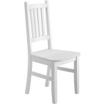 Chaise de cuisine chaise de salle � manger chaise en pin massif laqu� blanc eris 90. 71 - 01w