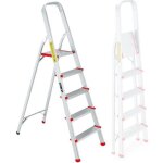 Escabeau à 5 marches bm tools bmt - esc5 - alu - haut. de travail : 99 cm - prend peu de place et se ... Escabeau à 5 marches bm tools bmt - esc5 - alu - haut. de travail : 99 cm - prend peu de place et se ...