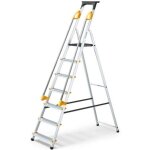 Escabeau 7 marches duramp alu pliable scuris plateforme hostrom