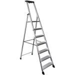 Escabeau aluminium - 7 marches xl (11 cm) - 3m42 pro