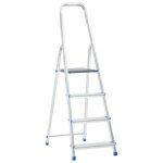 Escabeau - coco - 4 marches - aluminium - capacit 150 kg - antidrapant