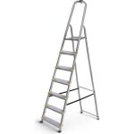 Escabeau 7 marches dura alu pliable hauteur plateforme 140cm hostrom Escabeau 7 marches dura alu pliable hauteur plateforme 140cm hostrom
