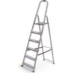 Escabeau 6 marches dura alu pliable hauteur plateforme 119cm hostrom