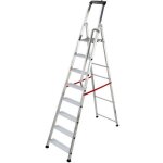 Escabeau pro hailo - 8 marches antidrapantes - tablette porte - outils - charge 150kg - hauteur 3m64 ...