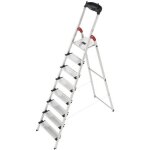 Escabeau profistep xxl 8 marches - hailo - plateforme aluminium - crochet porte - seau et serre cble ...