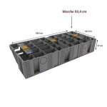 Escalier modulable modulesca de jouplast marche 93. 4x42. 4x17cm