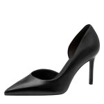 Escarpins cuir talon d�croch� moyen