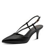 Escarpin femme - tamaris - cuir noir - talon aiguille - �l�gante