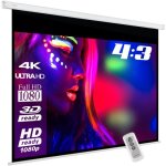 Esmart economy exm toile moteur 240 x 180 cm (118) format 4:3 tlcommande home cinma projecteur cran ...