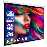 Esmart economy exr toile store enrouleur 200 x 200 cm (111) format 1:1 cran de projecteur home cinma ...