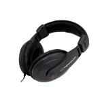 Esperanza eh120 casque audio st�r�o filaire noir - volume r�glable c�ble 2m coussinets anti - bruit
