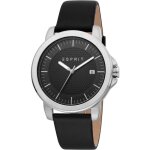 Montre - esprit - layer es1g160l0015 - quartz - cuir noir - analogique - ronde