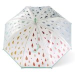 Esprit parapluie canne transparent menthe pour fille et garçon - long domeshape kids waterreactive drops ... Esprit parapluie canne transparent menthe pour fille et garçon - long domeshape kids waterreactive drops ...