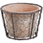 Esschert design at10 �g� terre cuite pot en c�ble panier
