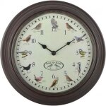 Esschert design horloge avec sons d'oiseaux Esschert design horloge avec sons d'oiseaux