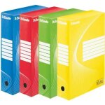 Esselte lot de 4 botes archives 80 mm couleur