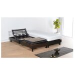 Sommier electrique essenzia zen emotion marron 70x190 lattes et plots