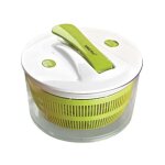 Essoreuse � salade - kinghoff kh - 6113 - �22 cm - vert / blanc - panier tamis avec entonnoir