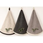 Essuie mains rond olives