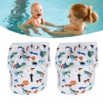 Estink 2pcs couches de bain bb rglables respirantes impermables pour nourrissons et tout - petits ...