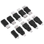 Estink adaptateur usb2. 0 pack de 10 adaptateurs usb2. 0 multiples connecteurs micro / mini mle femelle ...