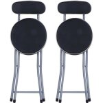 Estink chaise pliante 2pcs tabouret pliant rembourr chaise rembourre pliable multifonctionnelle pour ...