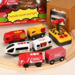 Estink jouet train lectrique tlcommand pour enfants compatible avec circuit en bois
