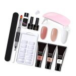 Kit dextension gel pour ongles - estink - complet avec lampe uv - facile  utiliser - 11 pices