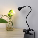 Estink lampe  pince led clip de serrage flexible usb sur la lampe de nuit de chevet de lumire de bureau ...