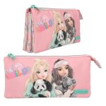 �tui triple - depesche - top model 12792 - illustration panda et koala - couleur rose - enfant