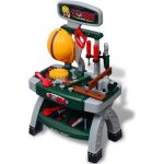 Établi - jouet avec outils pour enfants vert + gris Établi - jouet avec outils pour enfants vert + gris