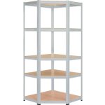 �tag�re dangle charges lourdes en m�tal 5 plateaux - 875 kg - etag�re de coin - montage facile systeme ...