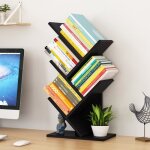 Etagre bibliothque tagre de rangement  5 niveaux en forme darbre pour bureau livres magazines cd ...