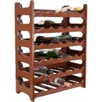 Casier  bouteilles modulable artecsis 24 bouteilles ? cave  vin en plastique 60x28x54 cm (lxlxh) marron ...