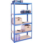 �tag�re charge lourde m�tallique de rangement modulable 200x100x50cm max 875kg 5 tablettes acier - mdf ...