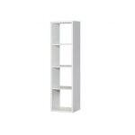 Etag�re colonne 4 casiers d�cor blanc - classico meubletmoi