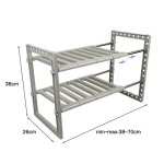 Ygongmyl �tag�res de cuisine extensible organiseur sous �vier multifonctionnel 2 �tages charge 15 kg ...