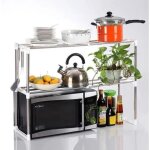 Étagère de cuisine extensible - ygongmyl support de four à micro - ondes multifonctionnel 2 Étages acier ... Étagère de cuisine extensible - ygongmyl support de four à micro - ondes multifonctionnel 2 Étages acier ...
