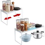 �tag�re de cuisine en m�tal organiseurs de placards r�tractable etagere cuisine rangement pour plan de ...