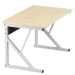 Meuble etagere etag�re pour four � micro - ondes tube galvanis� economie despace erable blanc